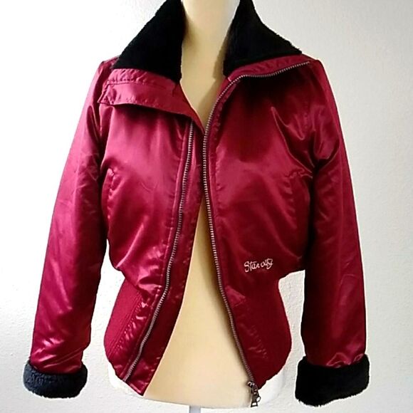 Star City Jackets & Blazers - Star City Women Jacket Burgundy Size M